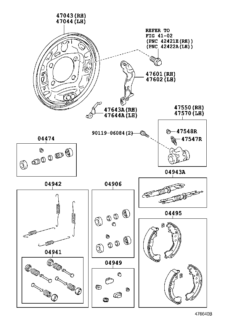 TOYOTA 0449574020 - Set saboti frana allinparts.ro