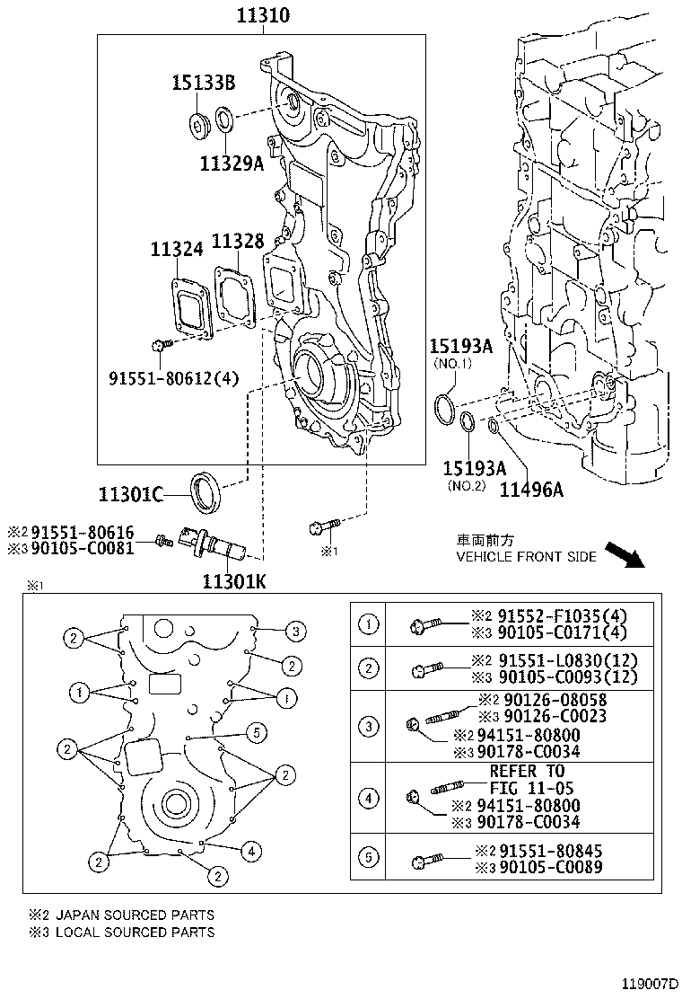 TOYOTA 90311-40042 - Simering, arbore cotit allinparts.ro