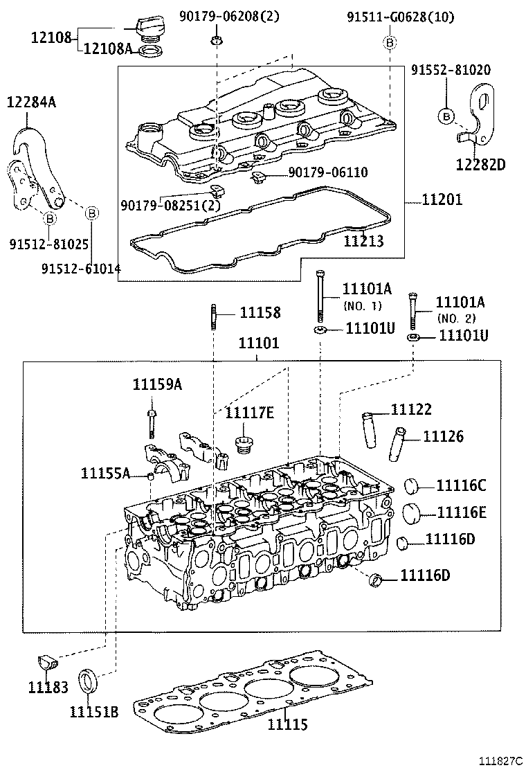 TOYOTA 11101-30031 - Chiulasa allinparts.ro