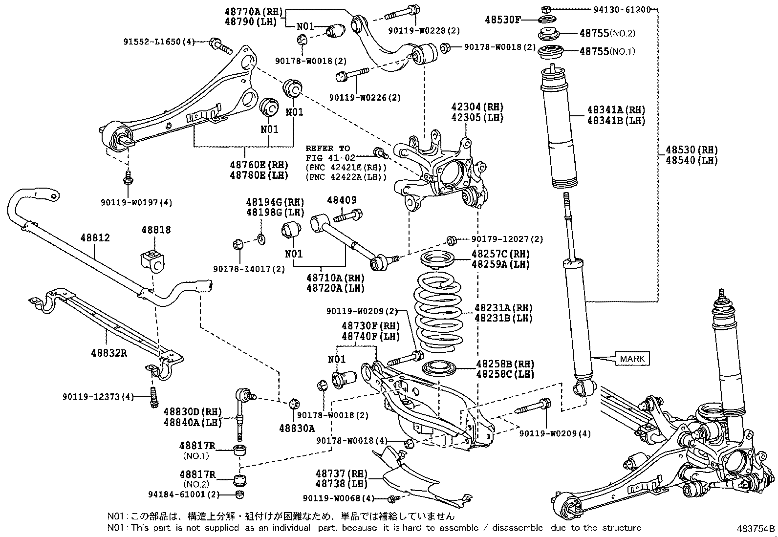 TOYOTA 48530-09W30 - Amortizor allinparts.ro