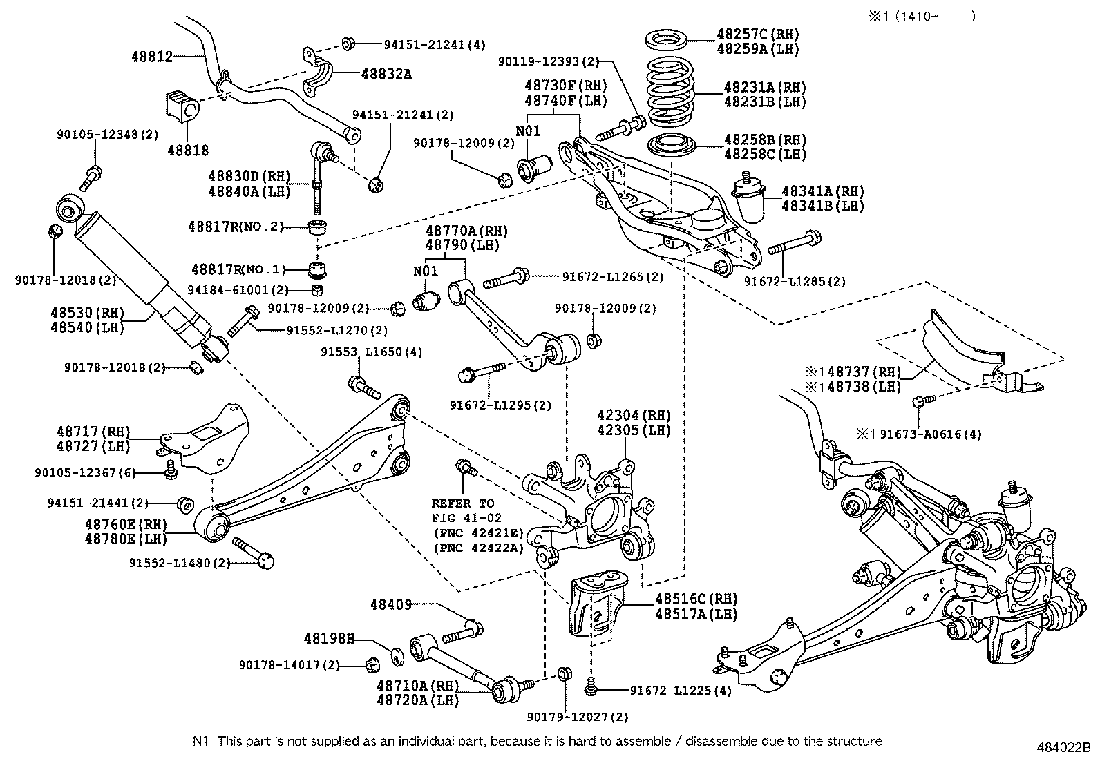 TOYOTA 4853142271 - Amortizor allinparts.ro
