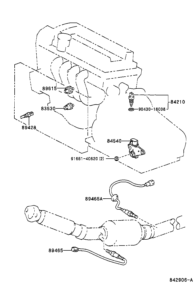 TOYOTA 89465-52200 - Sonda Lambda allinparts.ro