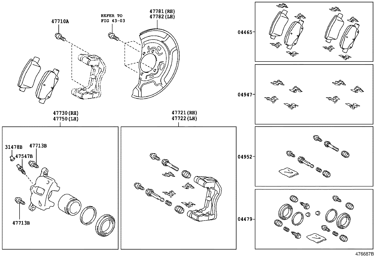 TOYOTA 04465-05300 - Set placute frana,frana disc allinparts.ro