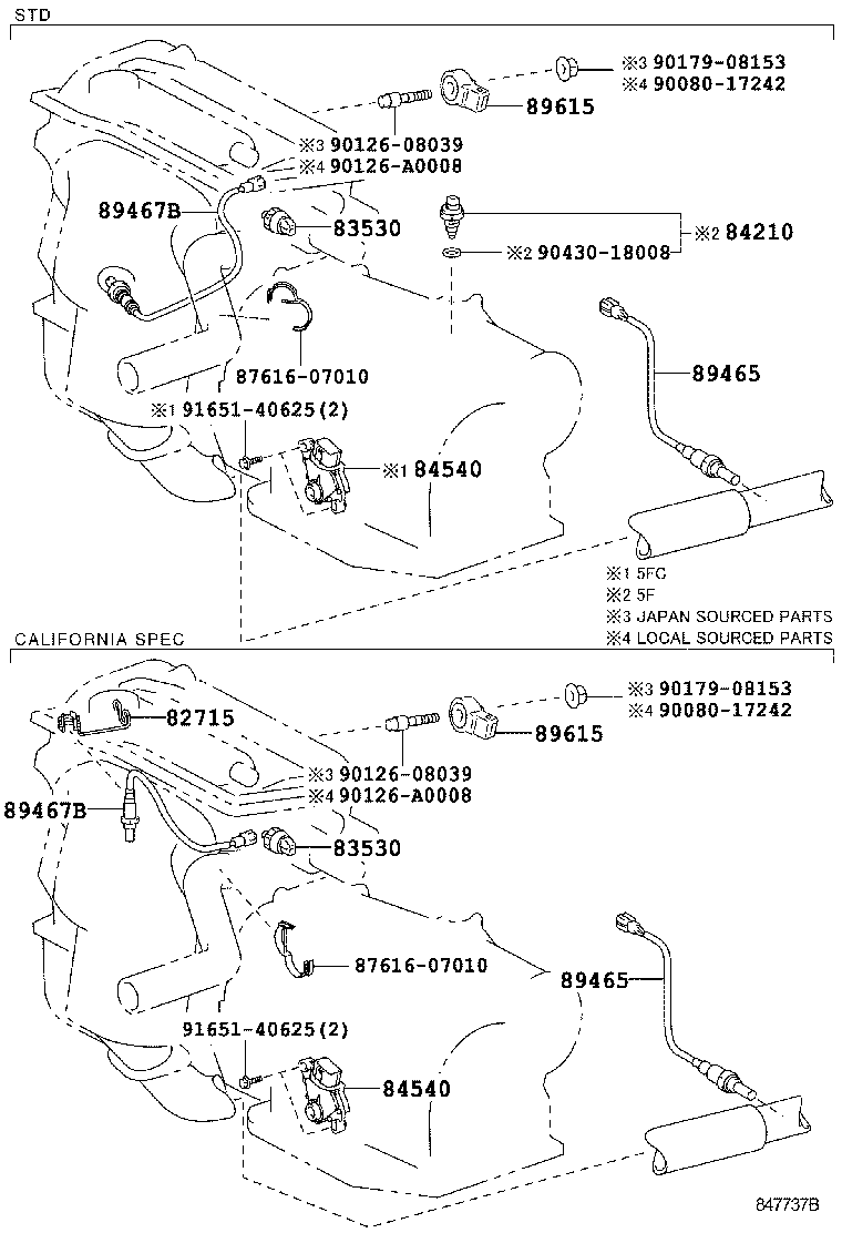 TOYOTA 8946706070 - Sonda Lambda allinparts.ro