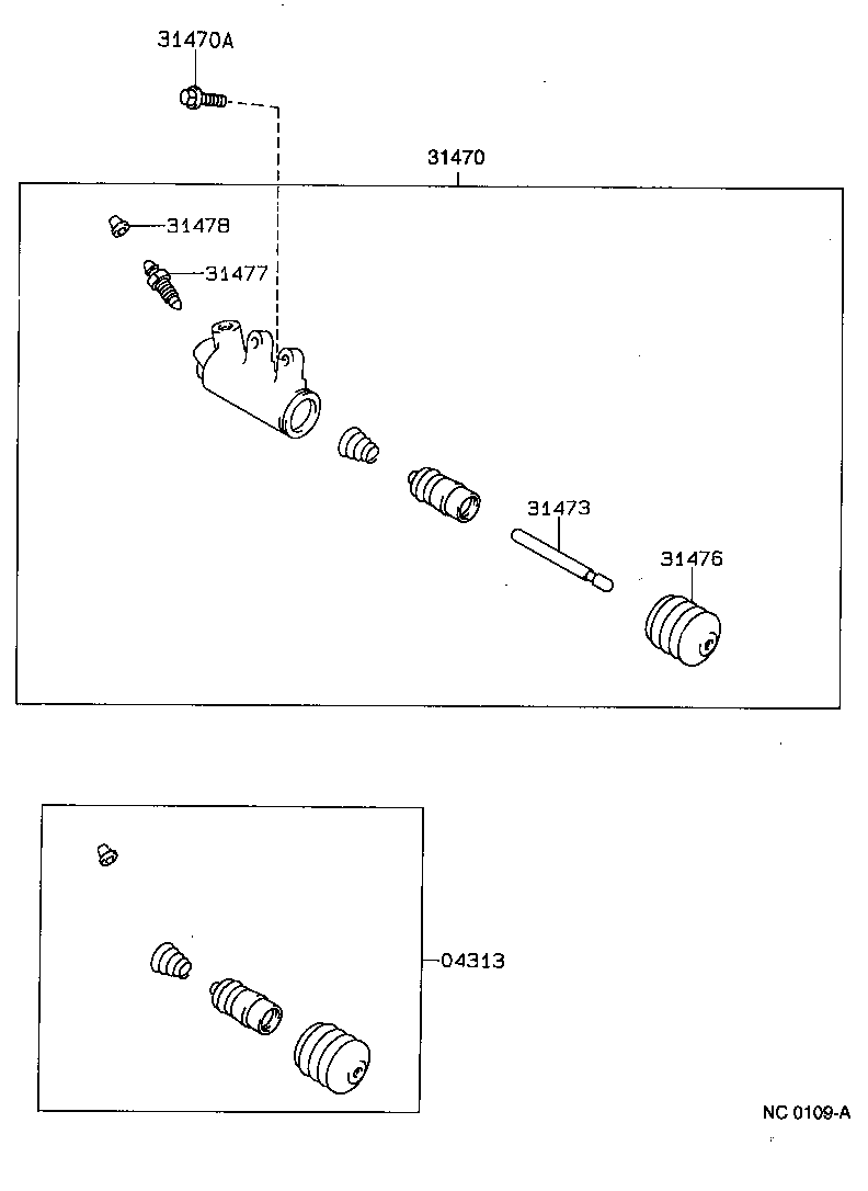 LEXUS 3147020210 - Cilindru receptor ambreiaj allinparts.ro