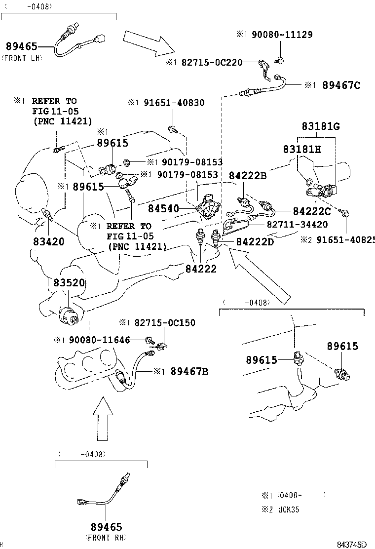 TOYOTA 894650C160 - Sonda Lambda allinparts.ro