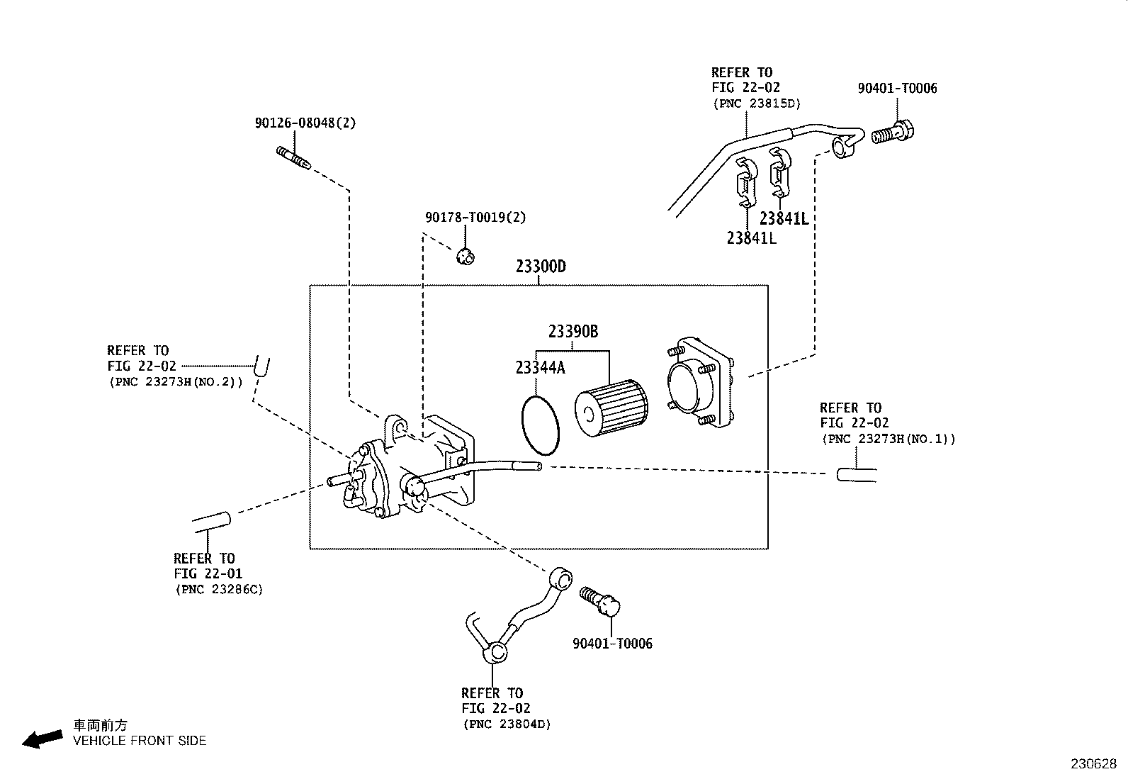 TOYOTA 23390-0E010 - Filtru combustibil allinparts.ro