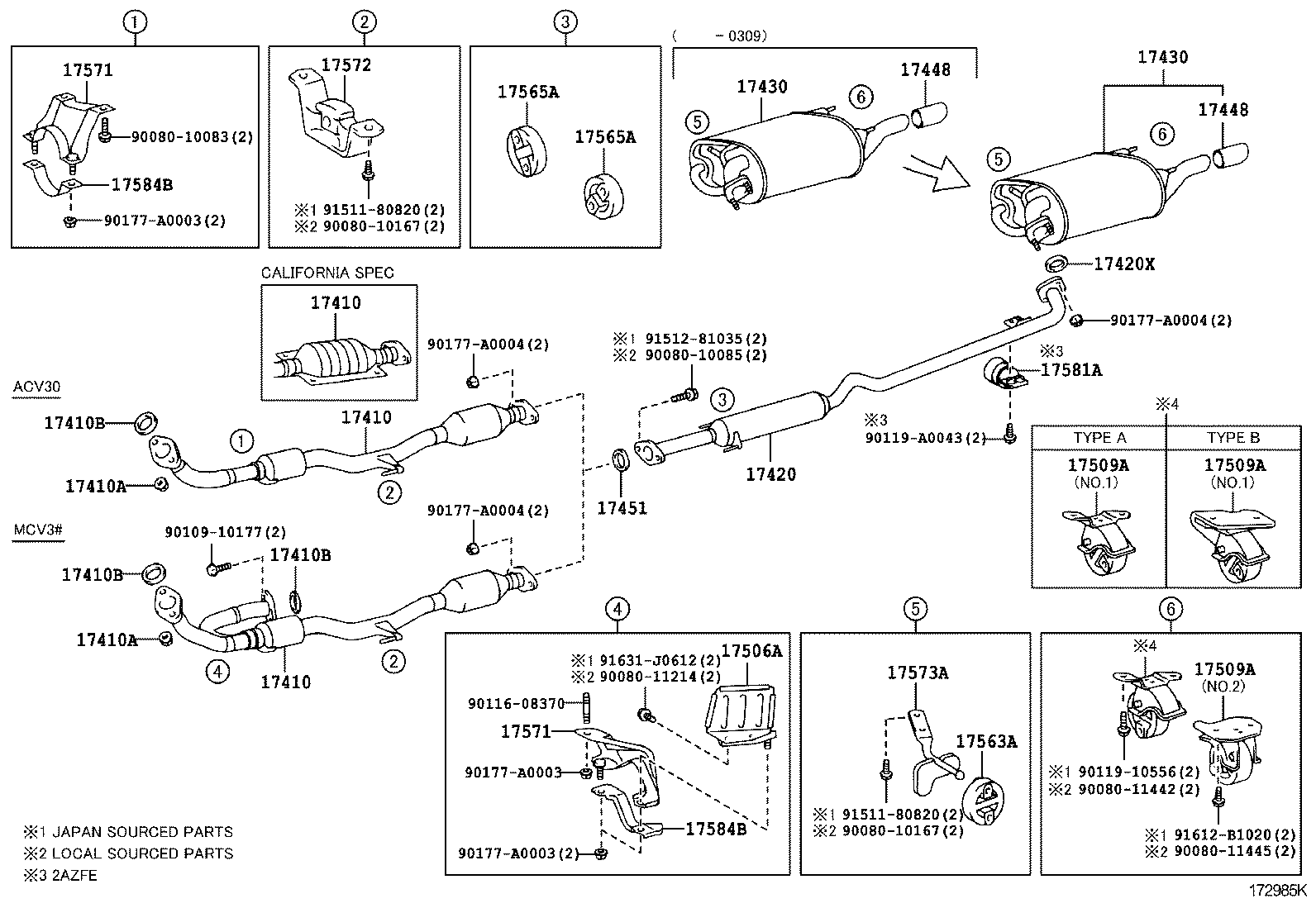 TOYOTA 17565-0A130 - Suport, toba esapament allinparts.ro