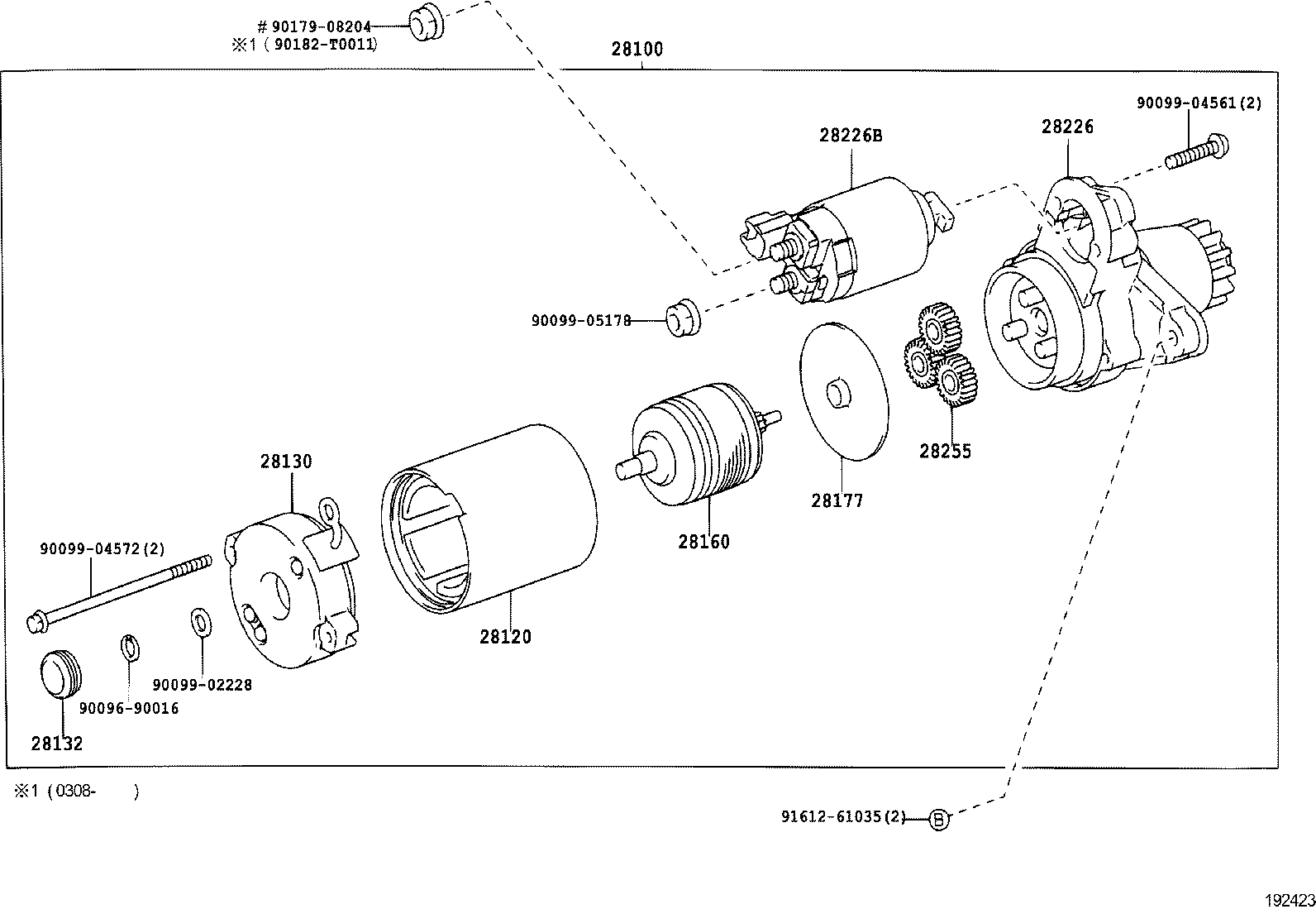 TOYOTA 2810028041 - Starter allinparts.ro