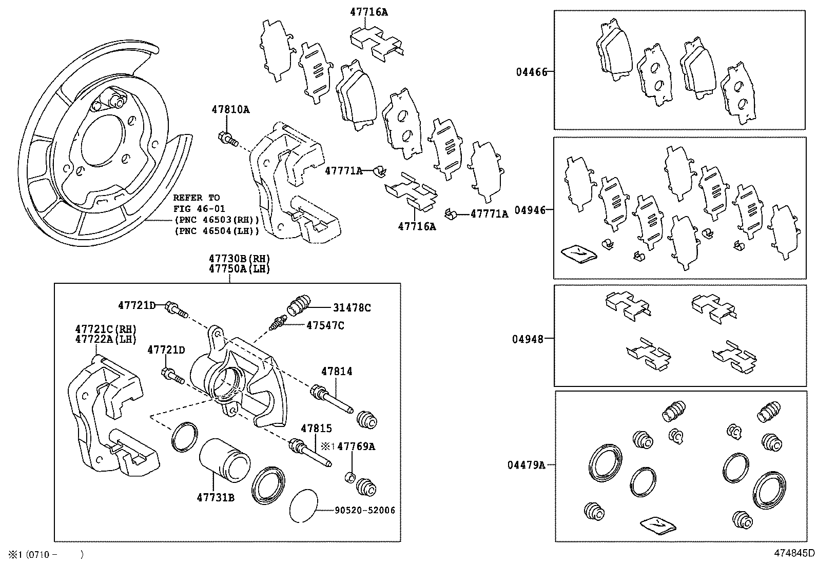 TOYOTA 4783042061 - Etrier frana allinparts.ro