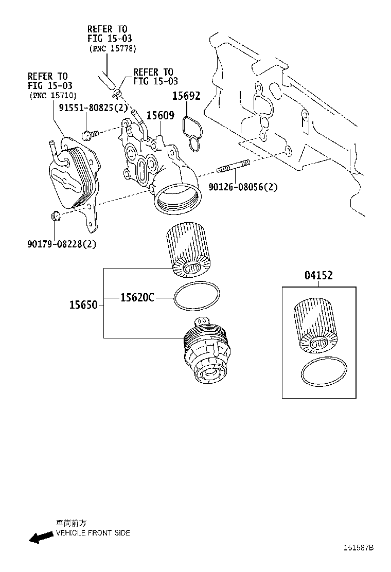 TOYOTA 04152-31110 - Filtru ulei allinparts.ro