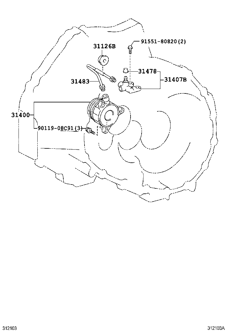 Subaru 31400 59015 - Rulment de presiune, ambreiaj allinparts.ro