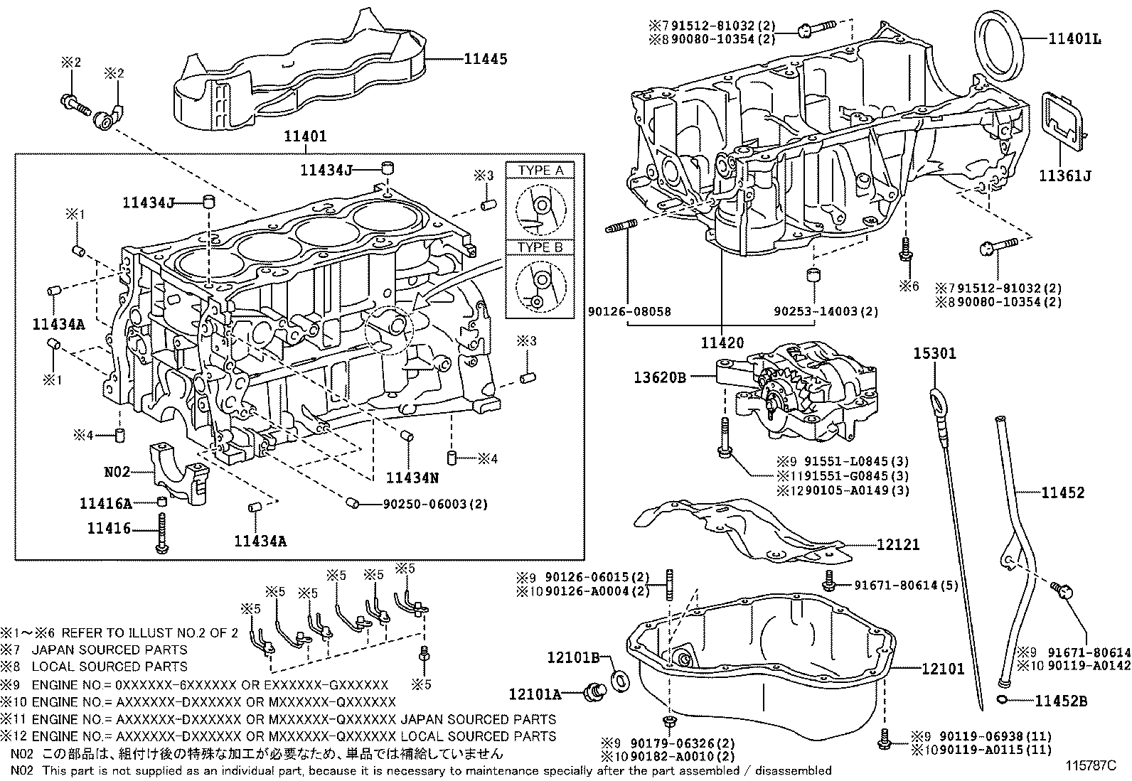 TOYOTA 90311-89005 - Simering, arbore cotit allinparts.ro
