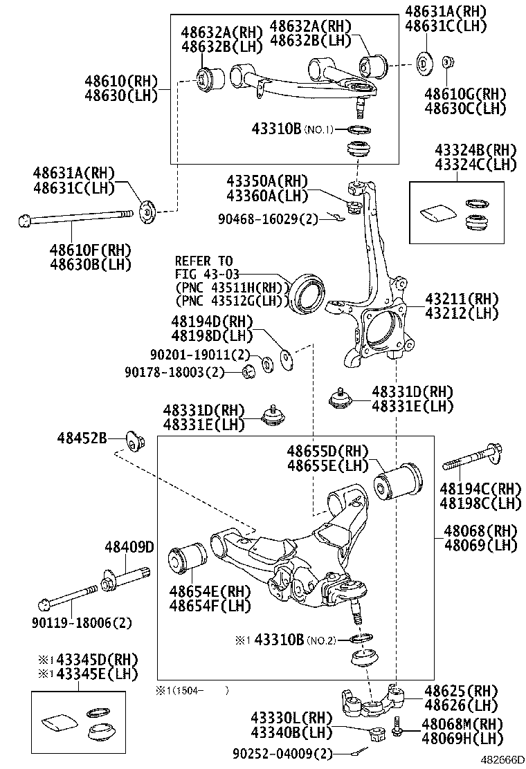 LEXUS 48630-60030 - Brat, suspensie roata allinparts.ro