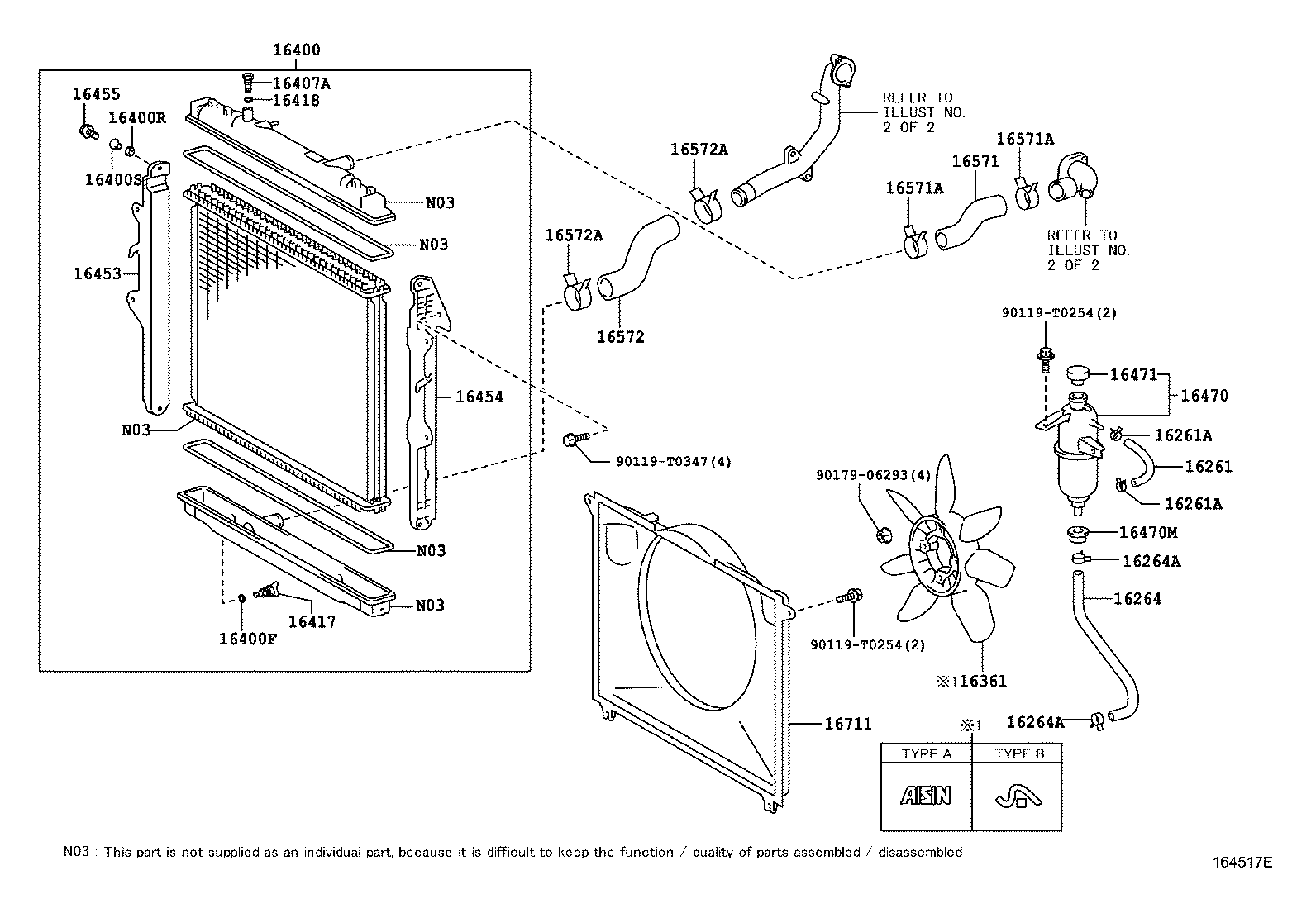 TOYOTA 1640130011 - Buson,vas expansiune allinparts.ro