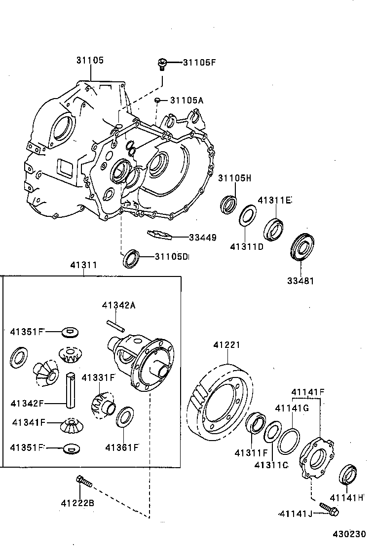 TOYOTA 9031135049 - Simering, ax cu came allinparts.ro