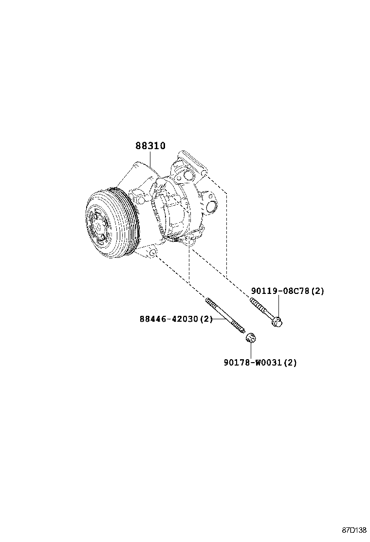 TOYOTA 88310-02840 - Compresor, climatizare allinparts.ro