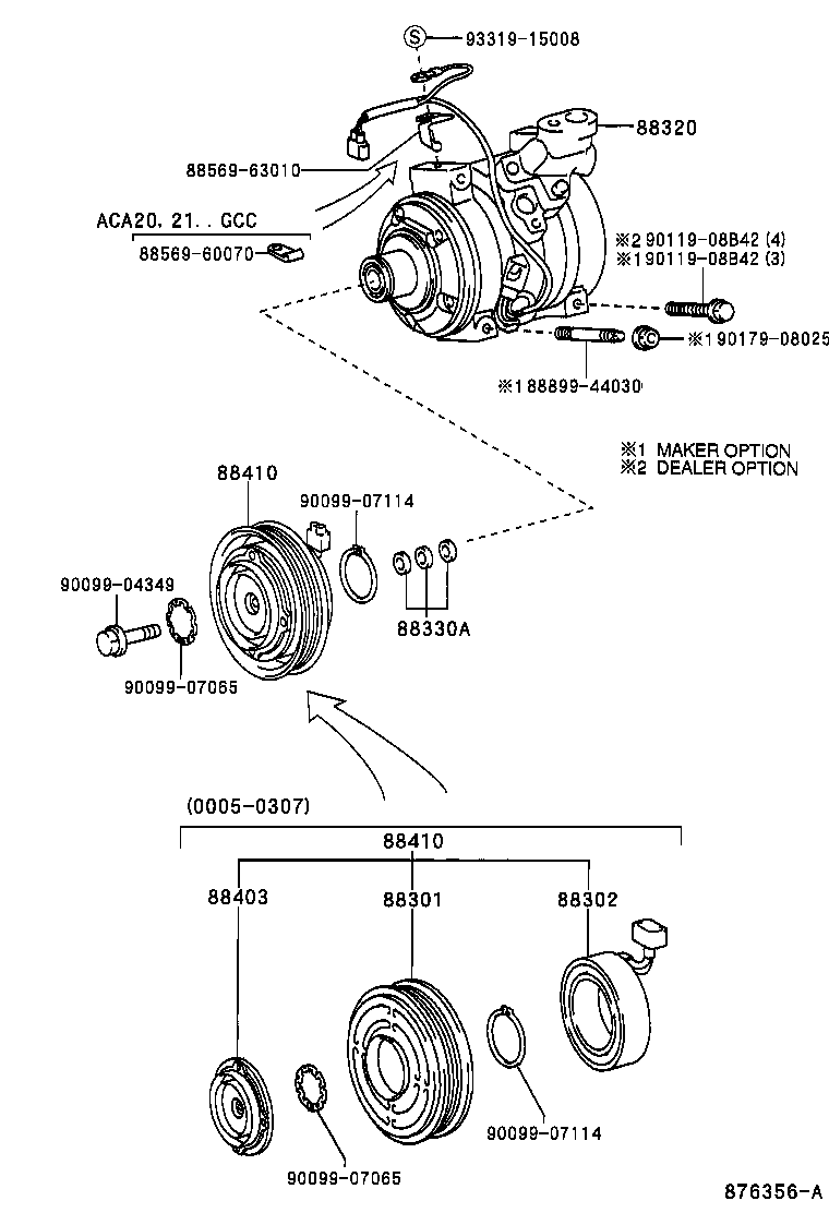 TOYOTA 88320-42080 - Compresor, climatizare allinparts.ro