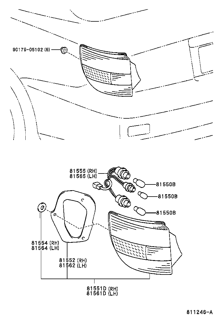 TOYOTA 90981-11039 - Bec, lampa mers inapoi allinparts.ro