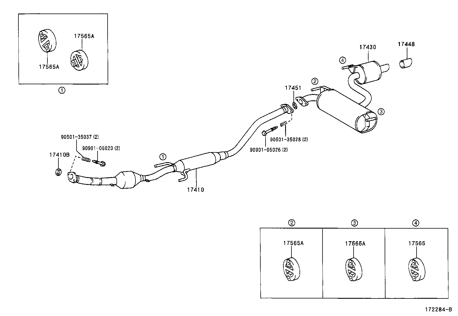 TOYOTA 1741022240 - Catalizator allinparts.ro