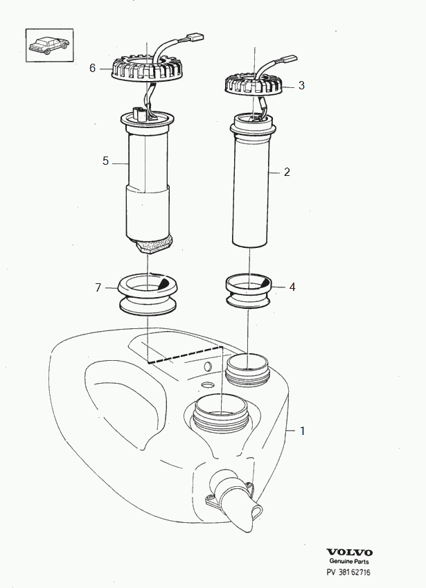 Volvo 9142957 - Pompa combustibil allinparts.ro
