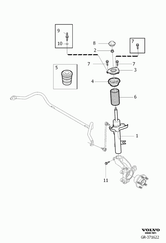 Volvo 31277596 - Amortizor allinparts.ro
