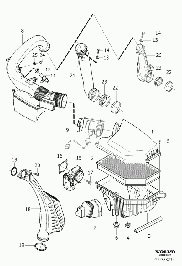 Volvo 988032 - Bec incandescent, bec lumina zi allinparts.ro