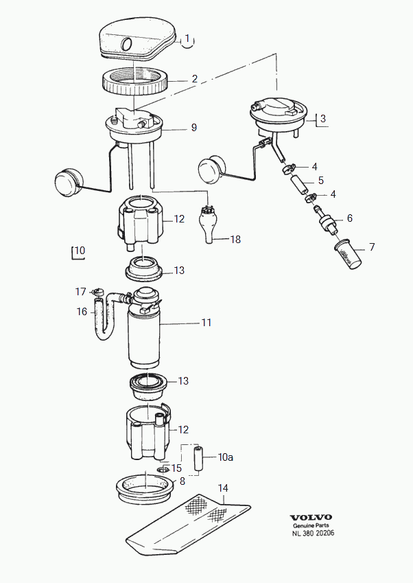 Volvo 3462176 - Pompa combustibil allinparts.ro
