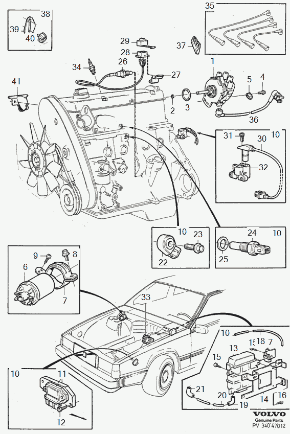 Volvo 273596 - Bujii allinparts.ro