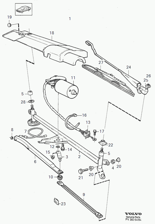 Volvo 271491 - Lamela stergator allinparts.ro