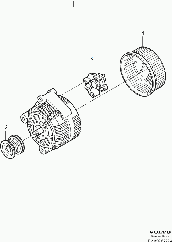 Volvo 8111107 - Generator / Alternator allinparts.ro