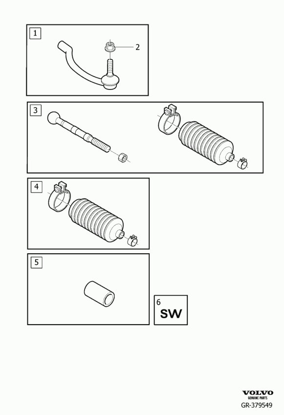 Volvo 30 776 251 - Ansamblu burduf, directie allinparts.ro