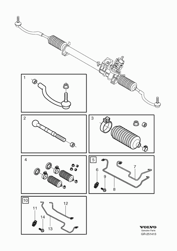 Volvo 272418 - Ansamblu burduf, directie allinparts.ro