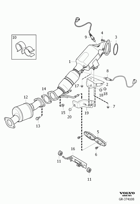 Volvo 31.321.932 - Suport, toba esapament allinparts.ro
