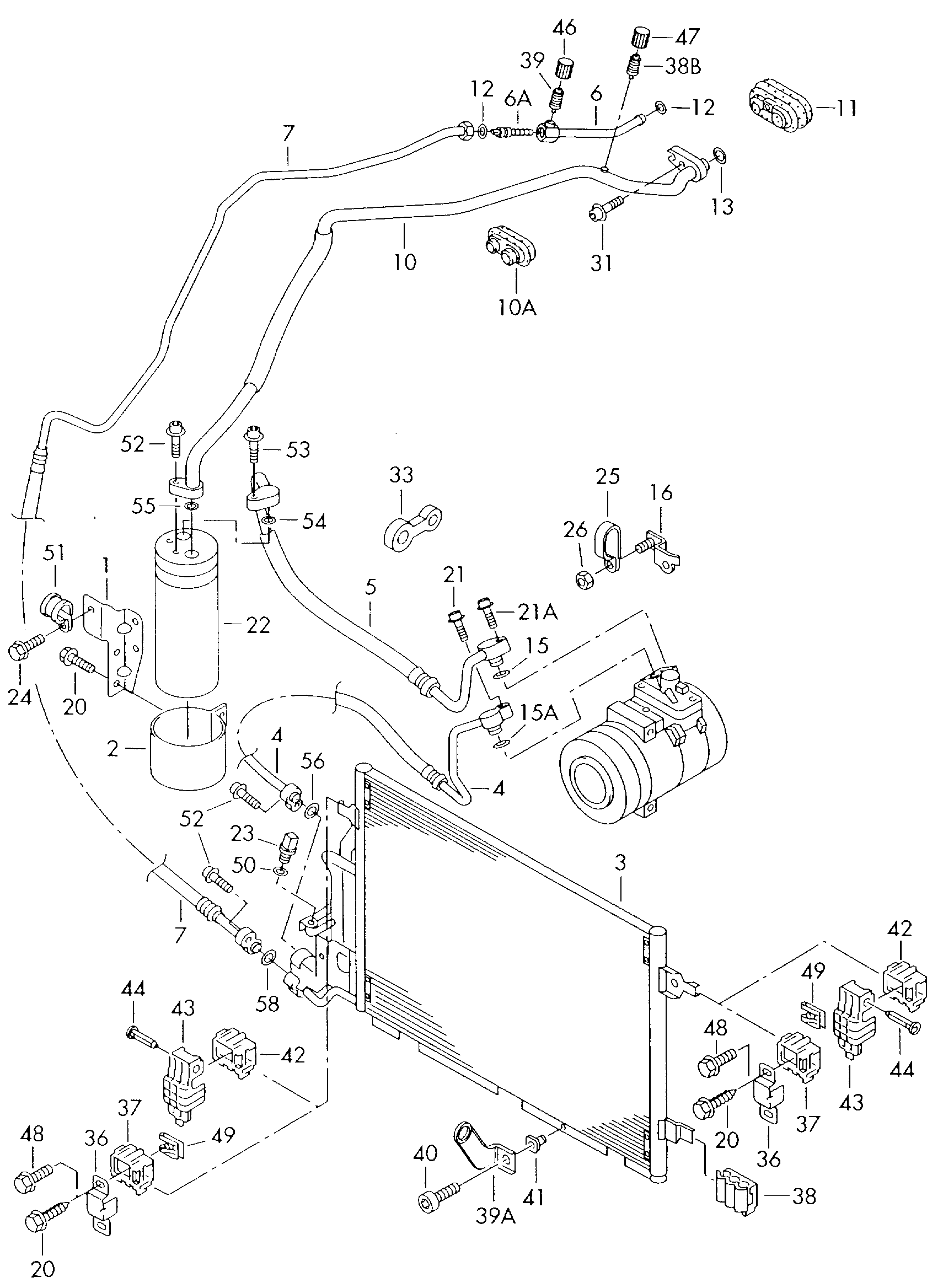 VAG 3B0260401B - Condensator, climatizare allinparts.ro