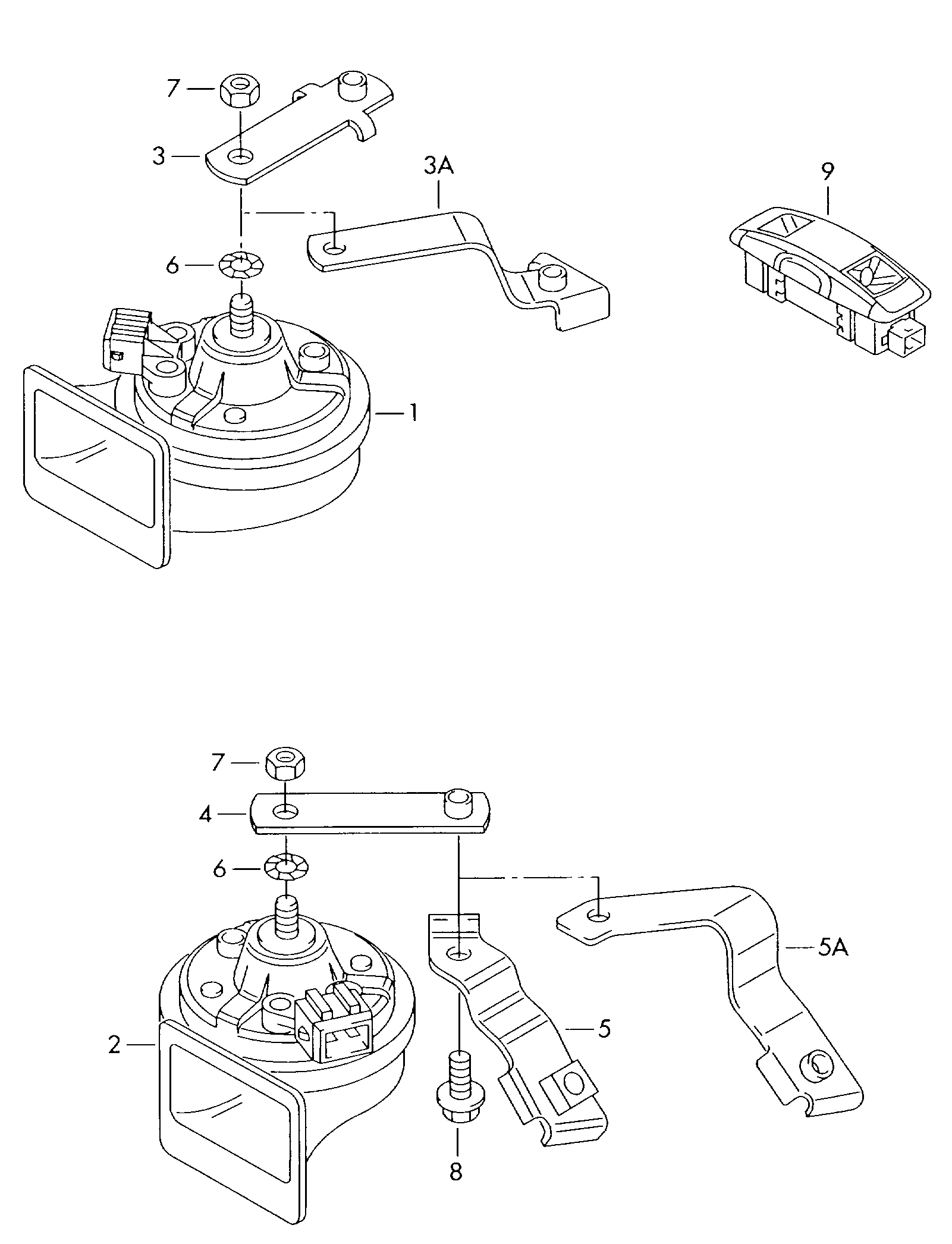 VAG 6N0951101H - Claxon allinparts.ro