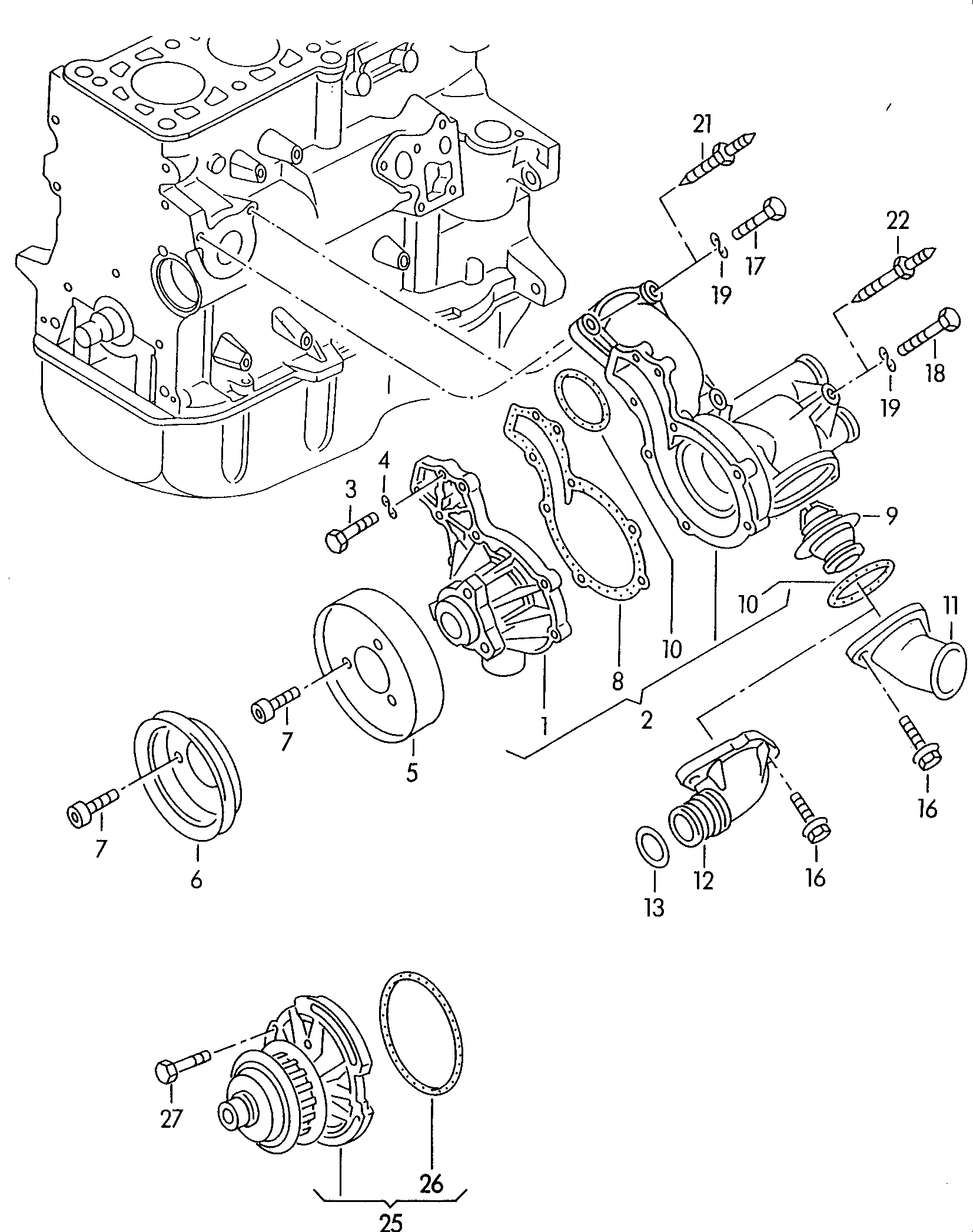 VAG 037121113 - Termostat,lichid racire allinparts.ro