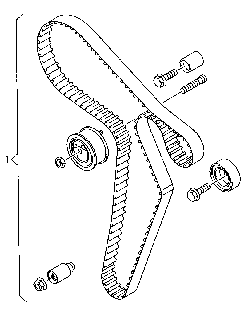 VAG 03L198119C - Set curea de distributie allinparts.ro
