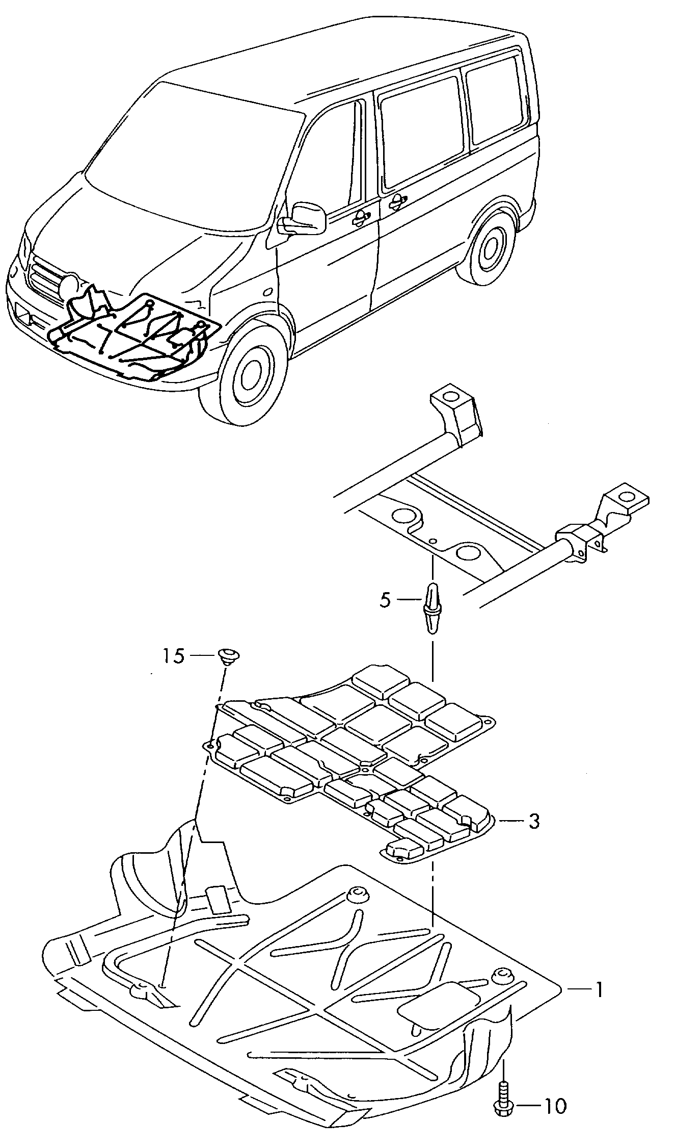VAG 7E0805687 - Material amortizare zgomot, nisa motor allinparts.ro