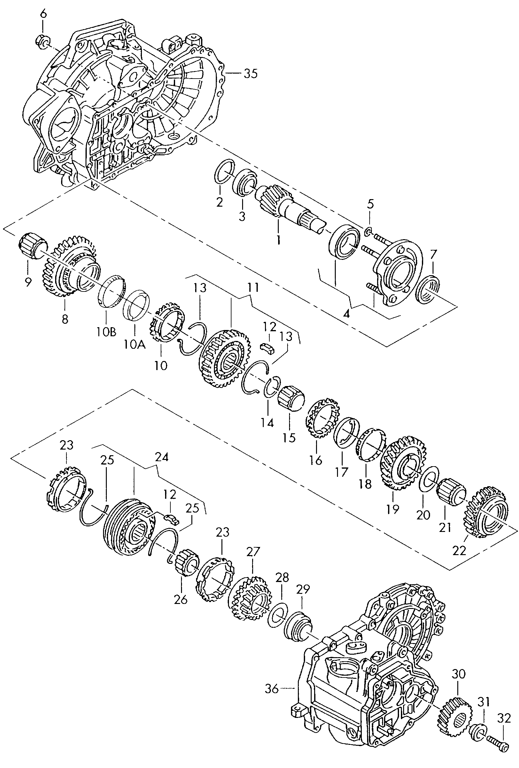 VAG 02Z 311 206 - Set reparatie, transmisie manuala allinparts.ro