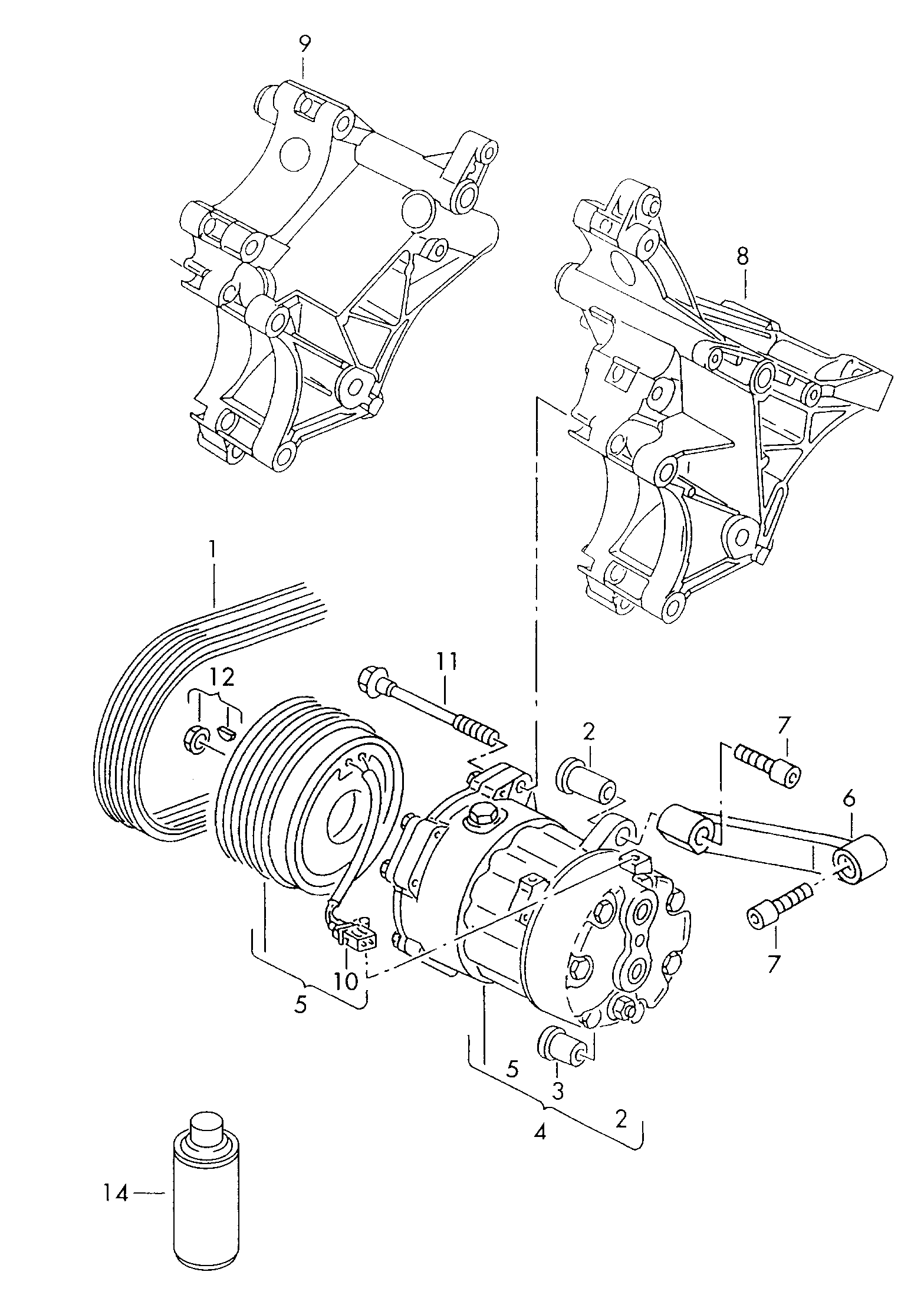 VAG 1H0820803E - Compresor, climatizare allinparts.ro