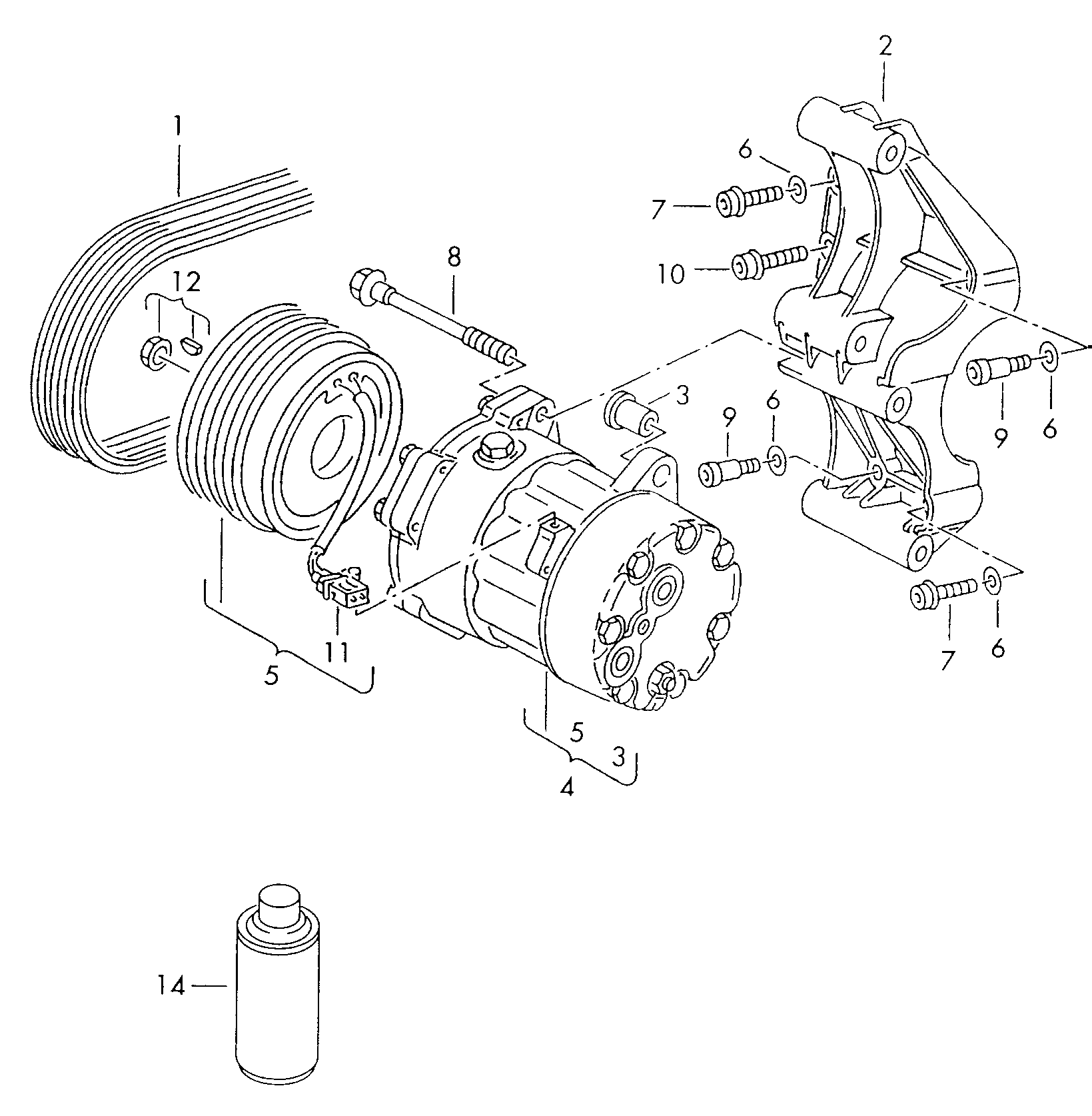 FCA 1H0820803F - Disc ambeiaj magnetic compresor clima allinparts.ro