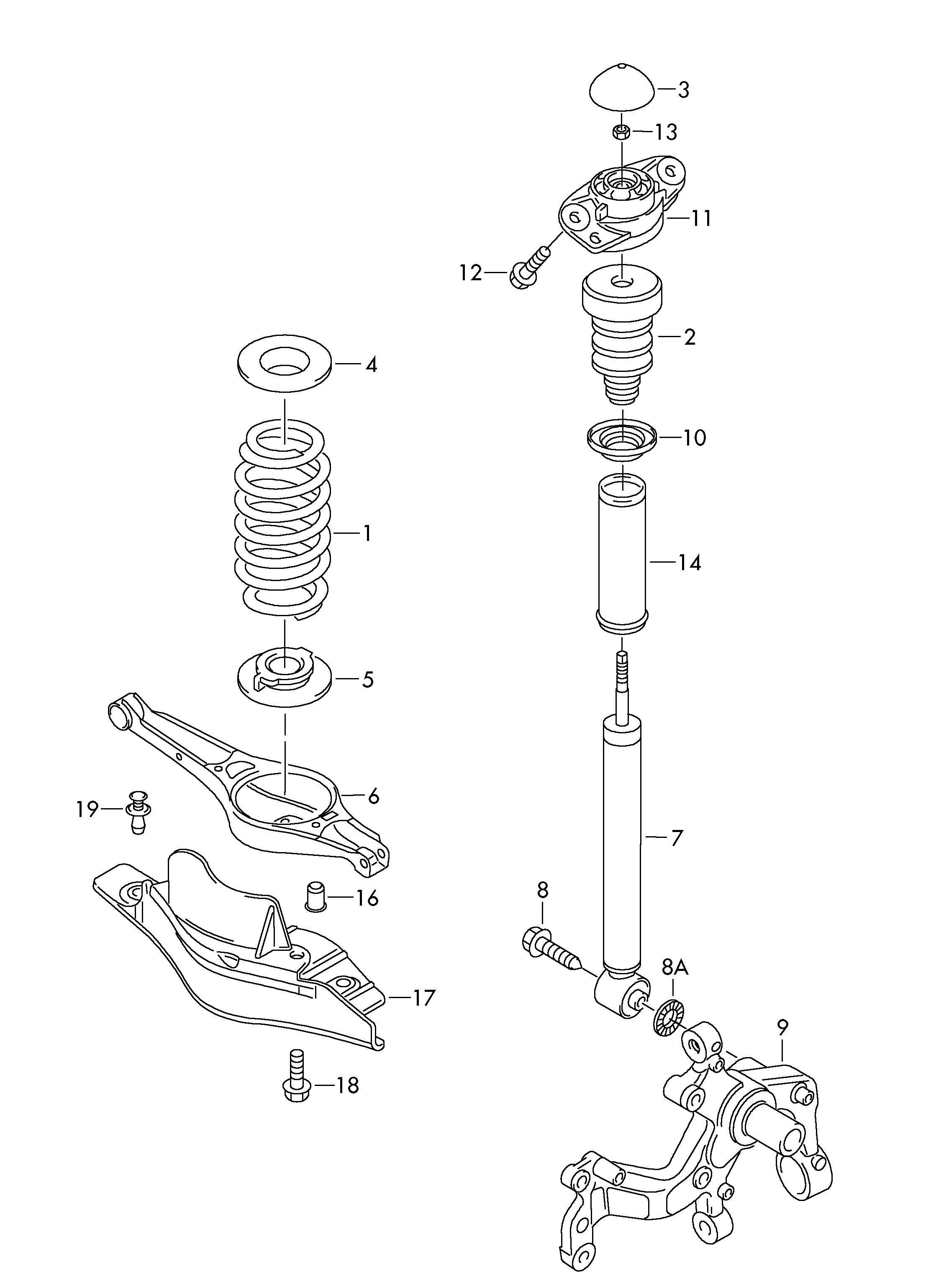VAG 1K0 513 029 GL - Amortizor allinparts.ro