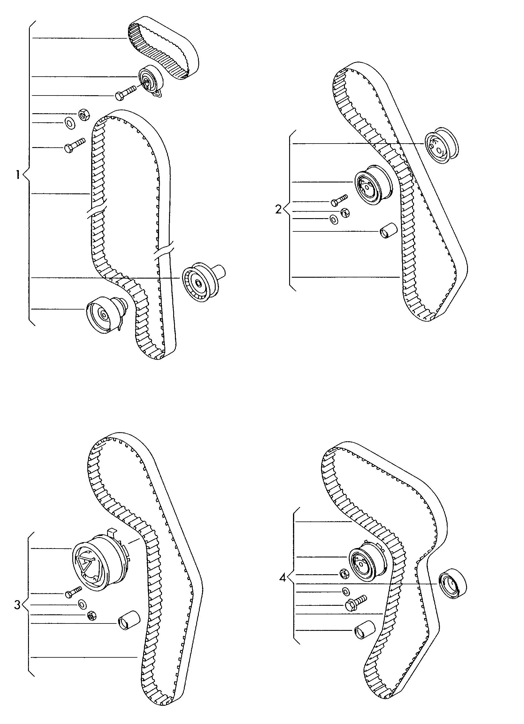 VAG 03G198119A - Set pompa apa + curea dintata allinparts.ro