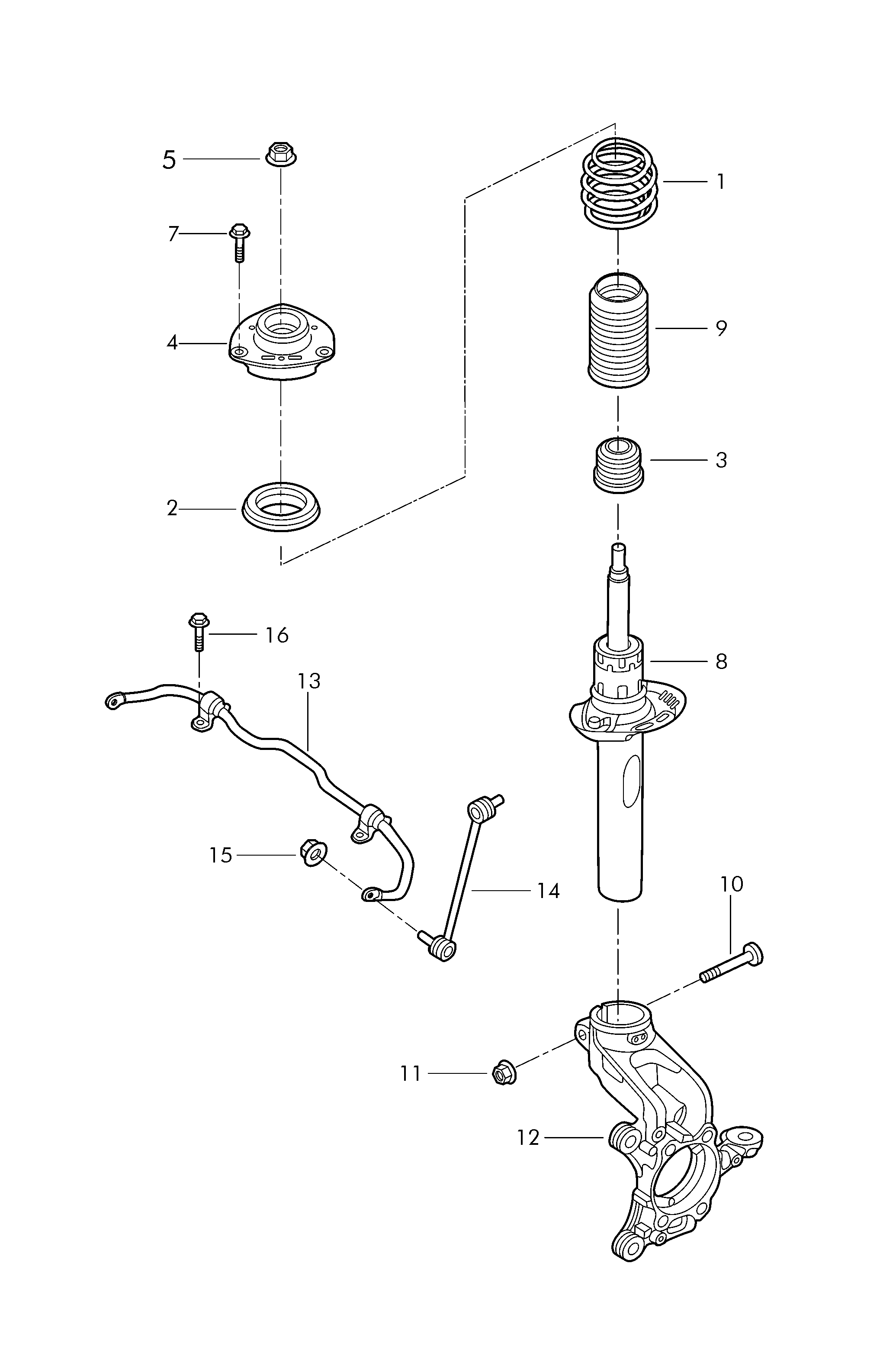 VAG 5C0413031BB - Amortizor allinparts.ro