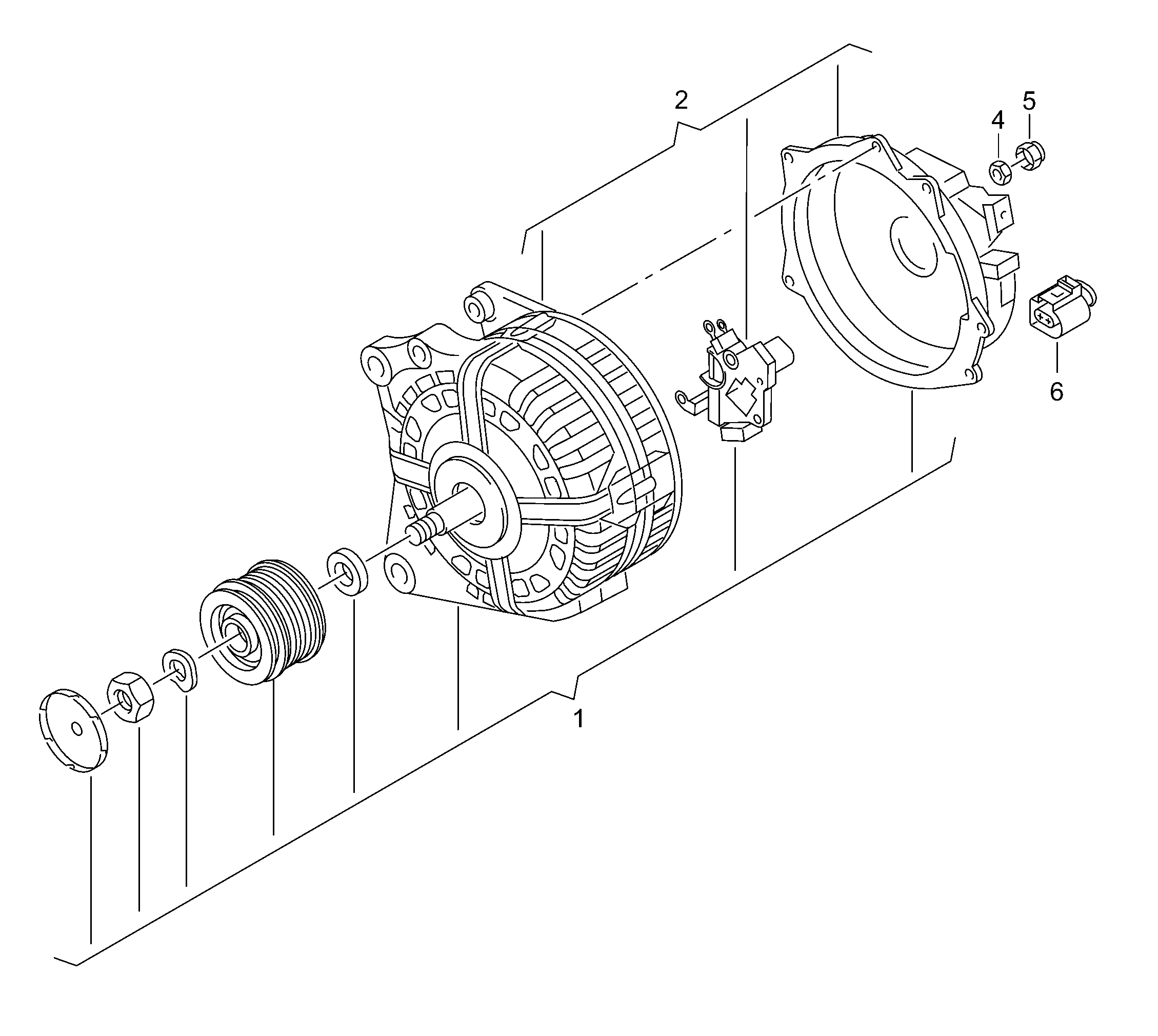 VAG 04C903023T - Fulie, alternator allinparts.ro