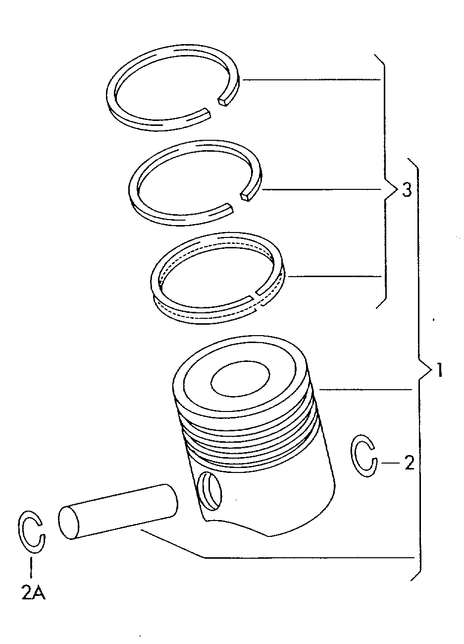 VAG 06H107065BS - Piston allinparts.ro