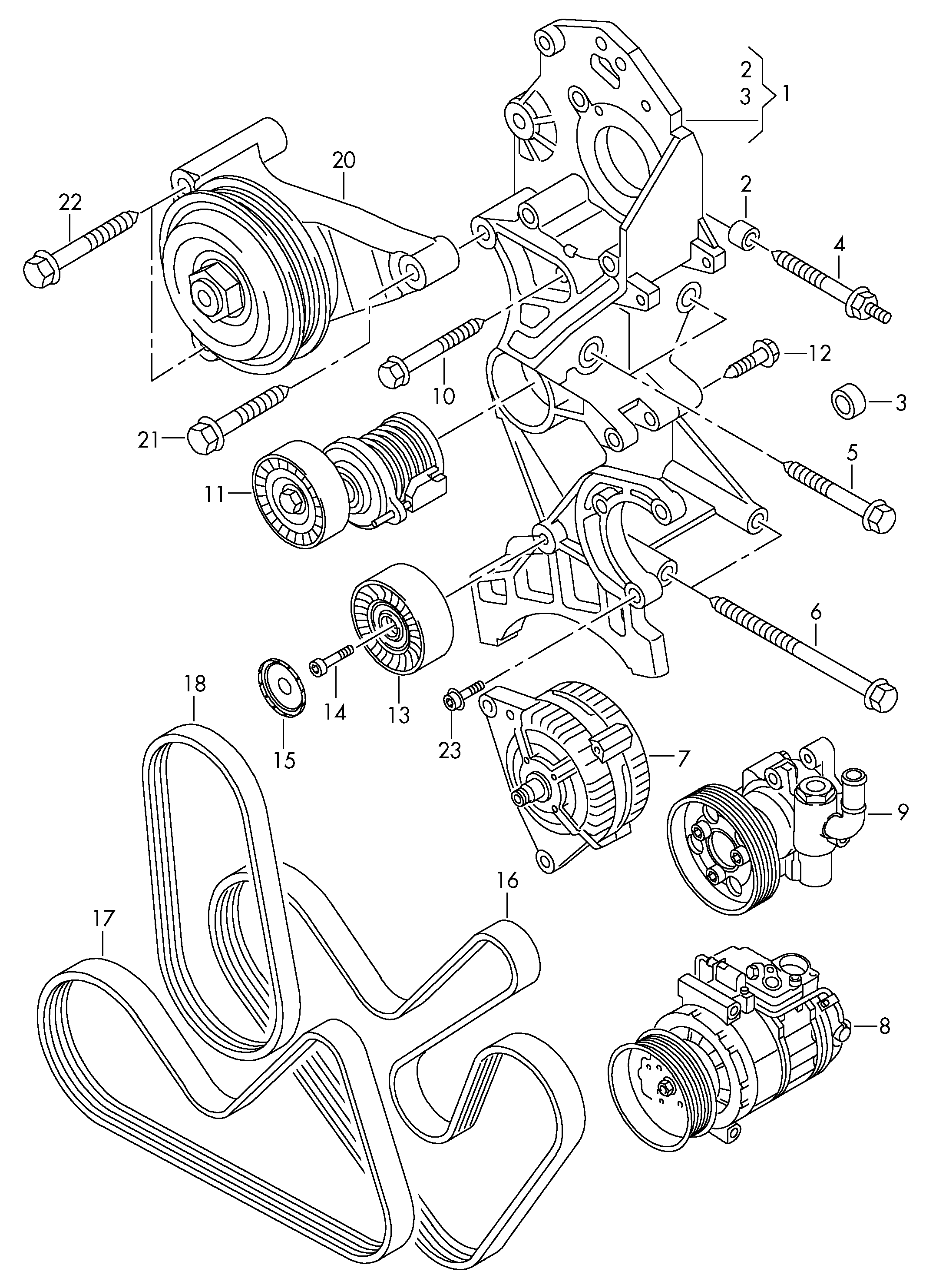 VAG 03G145276 - VAG 03G145276 - Rola ghidare / conducere, curea transmisie allinparts.ro