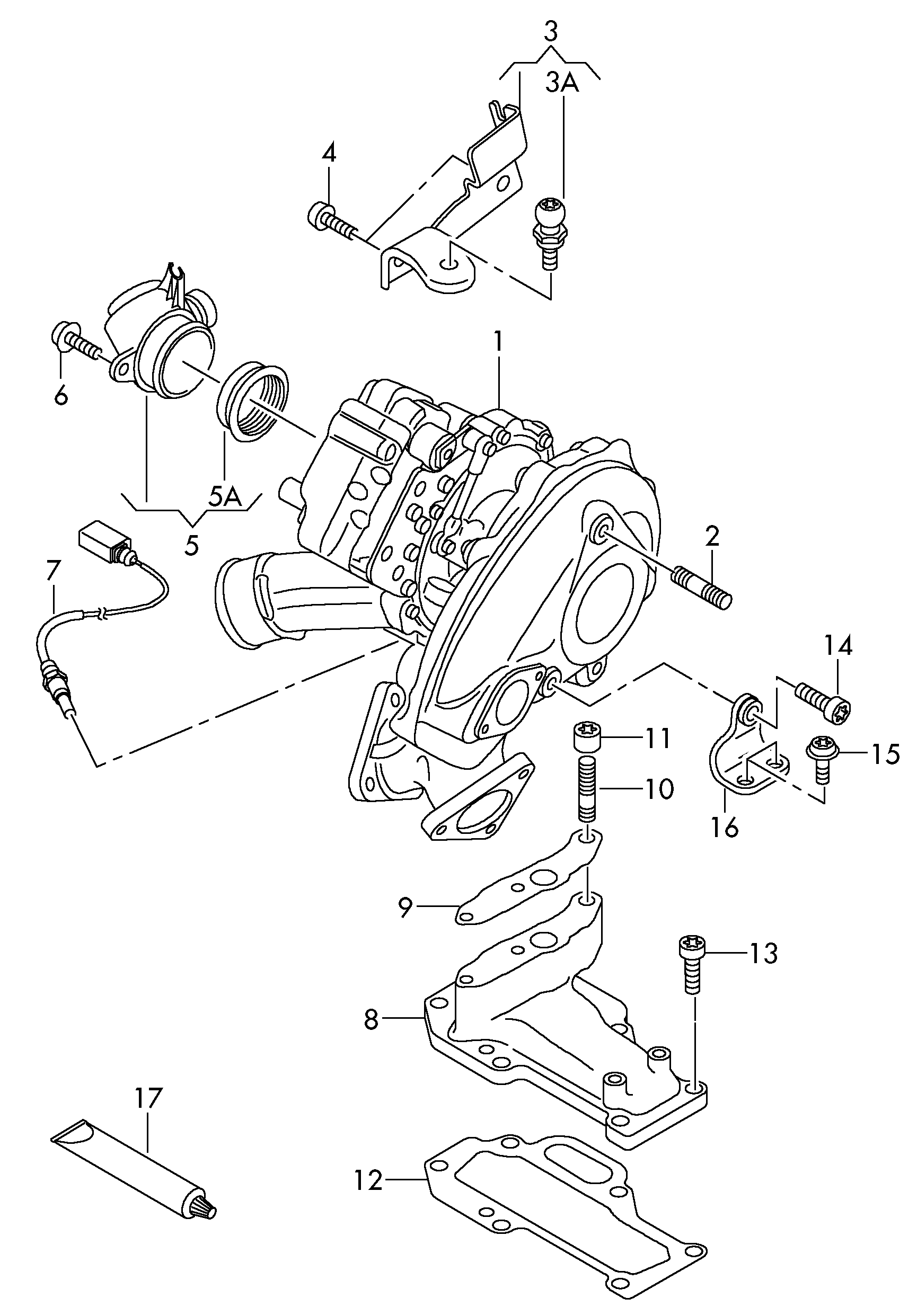 VAG 059145874T - Ansamblu miez turbo allinparts.ro