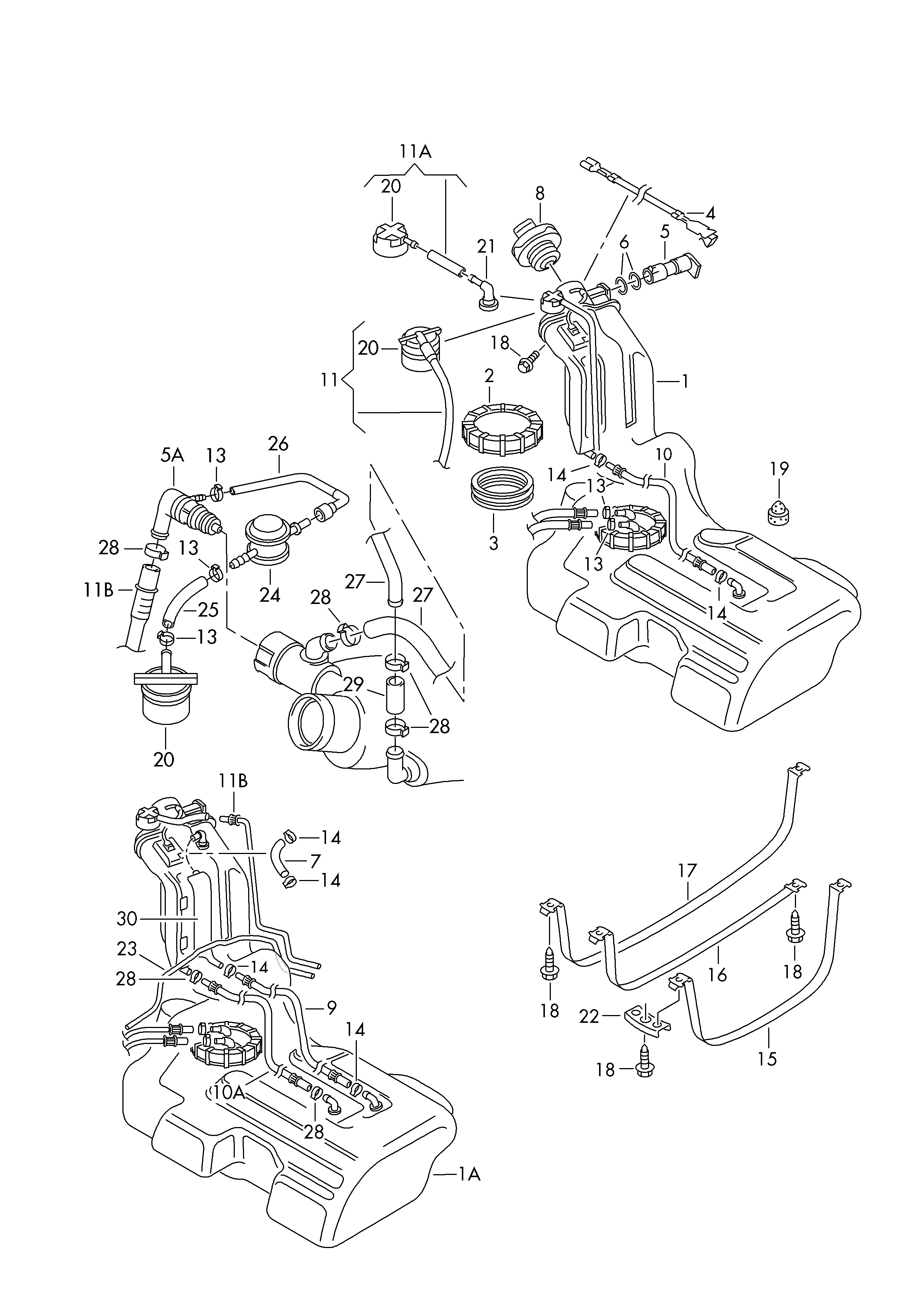 VAG 1J0201550AN - Buson,rezervor de combustibil allinparts.ro